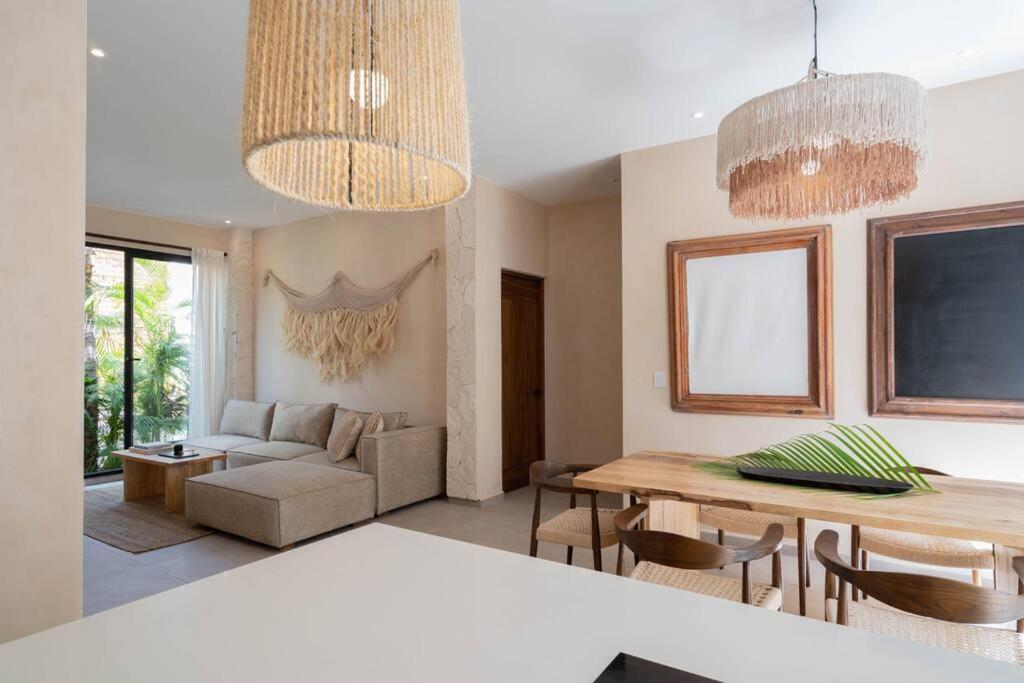 Lujoso Departamento Boho-Chic Con Alberca Privada Appartement Tulum Pueblo Buitenkant foto