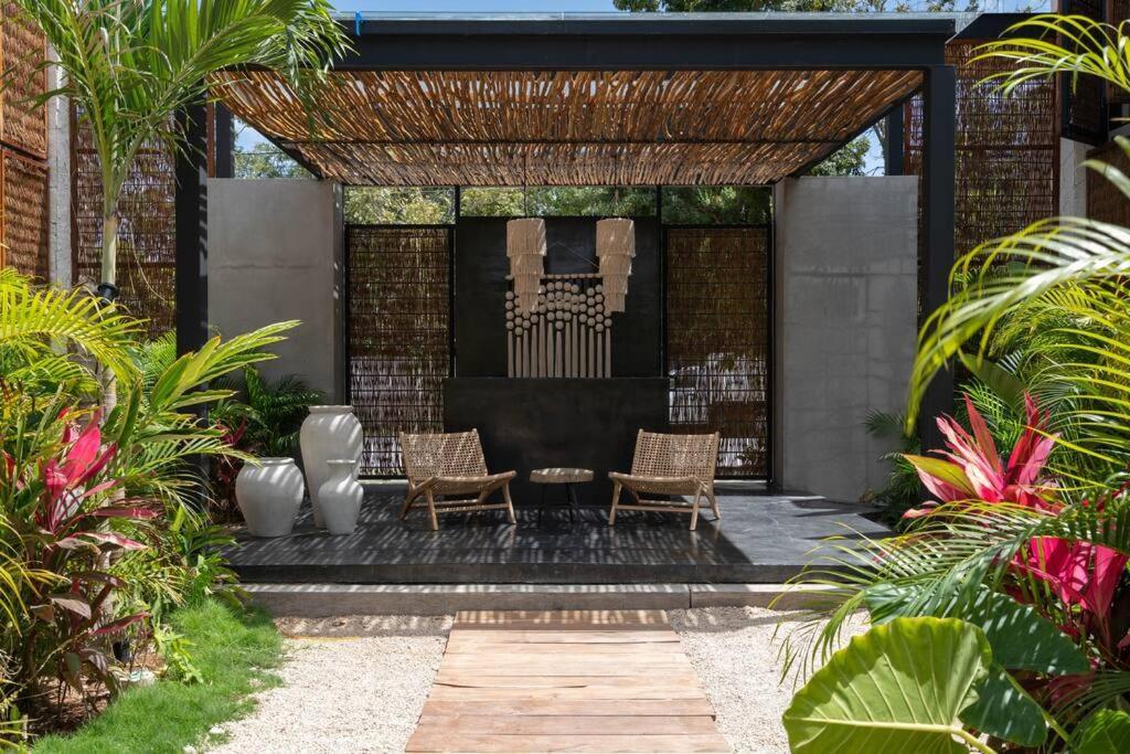 Lujoso Departamento Boho-Chic Con Alberca Privada Appartement Tulum Pueblo Buitenkant foto