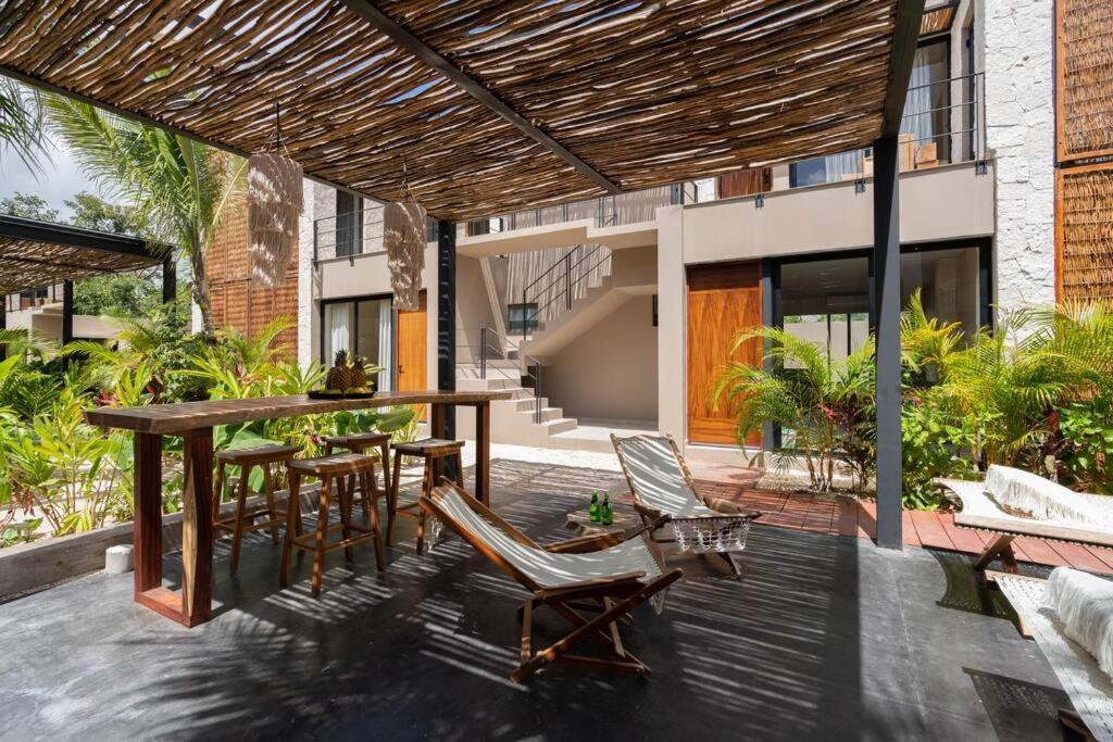 Lujoso Departamento Boho-Chic Con Alberca Privada Appartement Tulum Pueblo Buitenkant foto