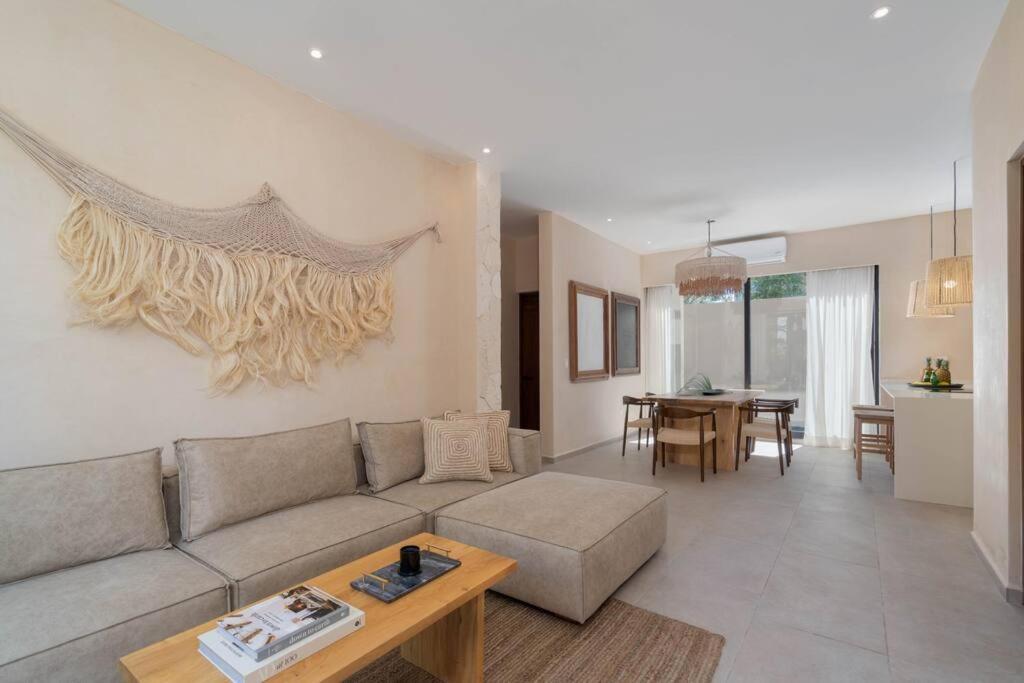 Lujoso Departamento Boho-Chic Con Alberca Privada Appartement Tulum Pueblo Buitenkant foto