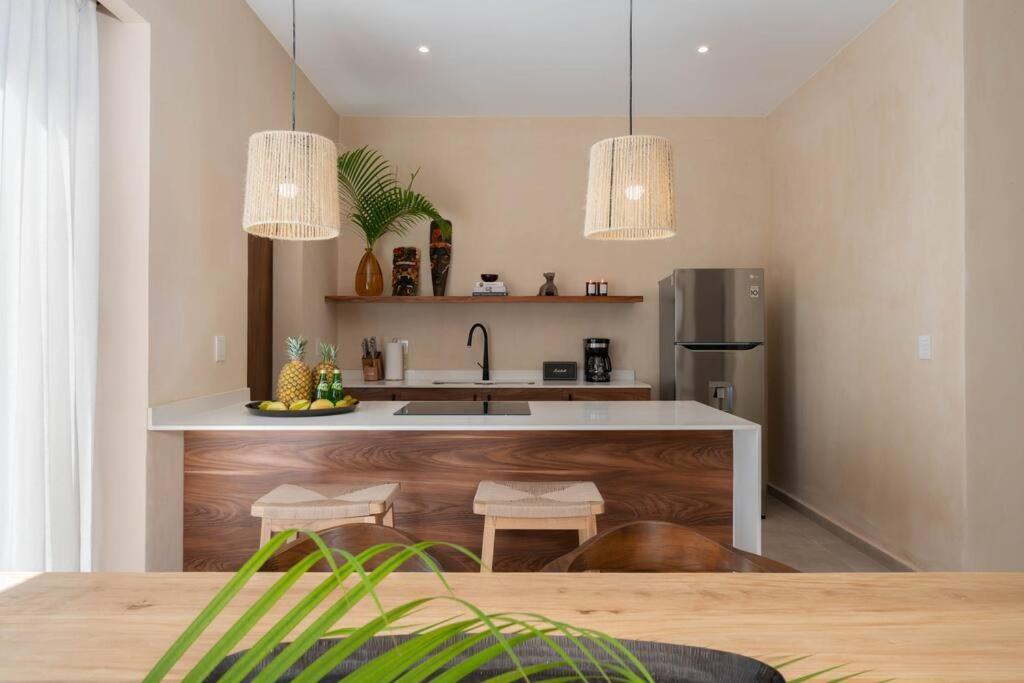 Lujoso Departamento Boho-Chic Con Alberca Privada Appartement Tulum Pueblo Buitenkant foto