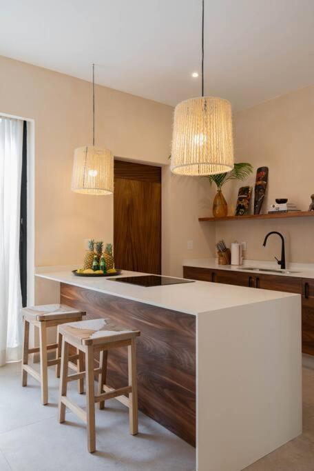 Lujoso Departamento Boho-Chic Con Alberca Privada Appartement Tulum Pueblo Buitenkant foto